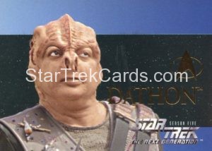 Star Trek The Next Generation Season Five Trading Card S28
