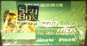 Star Trek The Next Generation Season Three Trading Card Retail Box Back