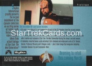 Star Trek The Next Generation Season Two Trading S1 Back