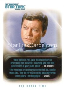 Star Trek The Original Series 40th Anniversary Trading Card Quotable 117