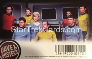 Star Trek The Original Series Arcade Set 50th Anniversary Lenticular Card Back