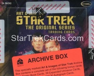 Star Trek The Original Series Art Images Trading Card Archive Box