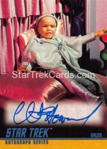 Star Trek The Original Series Season One Trading Card Autograph A13 Clint Howard