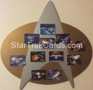 Star Trek The Voyagers Card Collection Porcelain Trading Card Display Board