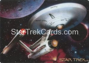 Star Trek The Voyagers Card Collection Trading Card Prototype Proof USS Enterprise NCC 1701