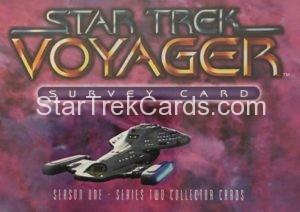 Star Trek Voyager Season One Series Two Survey Trading Card