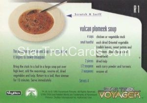 Star Trek Voyager Season One Series Two Trading Card R1 Back