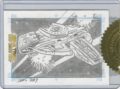 The Quotable Star Trek Deep Space Nine Trading Card Sketch USS Defiant