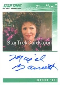 The Quotable Star Trek The Next Generation Trading Card Autograph Majel Barrett 1