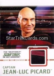 The Quotable Star Trek The Next Generation Trading Card C1 Black Red