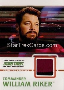 The Quotable Star Trek The Next Generation Trading Card C3 Black Red