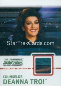 The Quotable Star Trek The Next Generation Trading Card C4 Black Blue