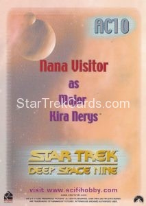 The Women of Star Trek in Motion Trading Card AC10 Back