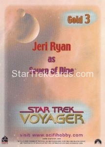 The Women of Star Trek in Motion Trading Card Gold 3 Back