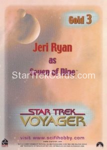 The Women of Star Trek in Motion Trading Card Gold 3 Back