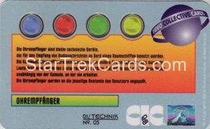 Video Tek Cards Trading Card Back 05