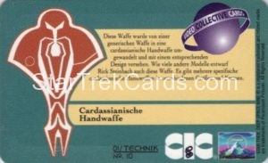 Video Tek Cards Trading Card Back 10