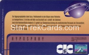 Video Tek Cards Trading Card Back 11