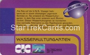 Video Tek Cards Trading Card Back 12
