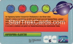 Video Tek Cards Trading Card Back 17