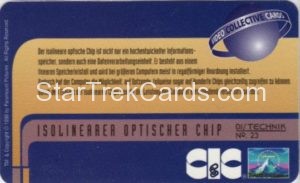 Video Tek Cards Trading Card Back 23