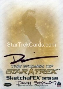 Women of Star Trek 50th Anniversary Sketch by Danny Silva Back