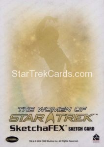 Women of Star Trek 50th Anniversary Sketch by Jason Davies Back