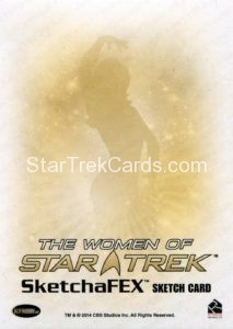 Women of Star Trek 50th Anniversary Sketch by Roy Cover Back