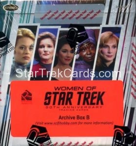 Women of Star Trek 50th Anniversary Trading Card Archive Box Alternate