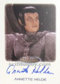 Women of Star Trek 50th Anniversary Trading Card Autograph Annette Helde