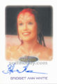 Women of Star Trek 50th Anniversary Trading Card Autograph Bridget Ann White