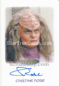Women of Star Trek 50th Anniversary Trading Card Autograph Cristine Rose