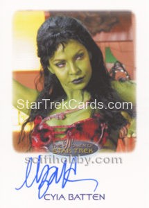 Women of Star Trek 50th Anniversary Trading Card Autograph Cyia Batten