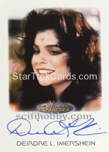 Women of Star Trek 50th Anniversary Trading Card Autograph Deirdre Imershein as Joval
