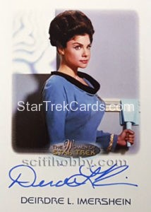 Women of Star Trek 50th Anniversary Trading Card Autograph Deirdre Imershein as Lt. Watley