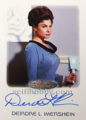 Women of Star Trek 50th Anniversary Trading Card Autograph Deirdre Imershein as Lt. Watley