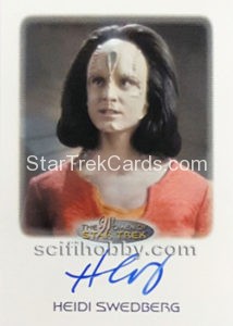 Women of Star Trek 50th Anniversary Trading Card Autograph Heidi Swedberg