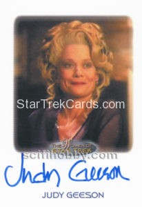 Women of Star Trek 50th Anniversary Trading Card Autograph Judy Geeson