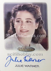 Women of Star Trek 50th Anniversary Trading Card Autograph Julie Warner