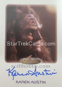 Women of Star Trek 50th Anniversary Trading Card Autograph Karen Austin