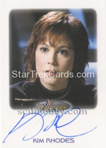 Women of Star Trek 50th Anniversary Trading Card Autograph Kim Rhodes