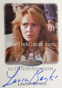 Women of Star Trek 50th Anniversary Trading Card Autograph Laura Banks