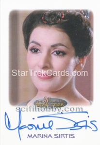 Women of Star Trek 50th Anniversary Trading Card Autograph Marina Sirtis