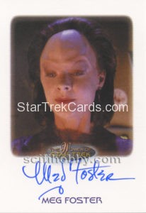 Women of Star Trek 50th Anniversary Trading Card Autograph Meg Foster