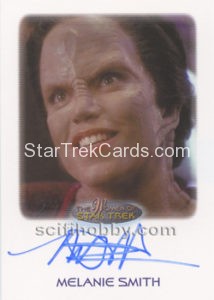 Women of Star Trek 50th Anniversary Trading Card Autograph Melanie Smith