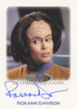 Women of Star Trek 50th Anniversary Trading Card Autograph Roxann Dawson
