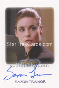 Women of Star Trek 50th Anniversary Trading Card Autograph Saxon Trainor