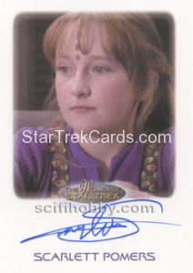Women of Star Trek 50th Anniversary Trading Card Autograph Scarlett Pomers