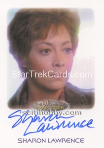 Women of Star Trek 50th Anniversary Trading Card Autograph Sharon Lawrence