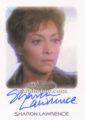 Women of Star Trek 50th Anniversary Trading Card Autograph Sharon Lawrence